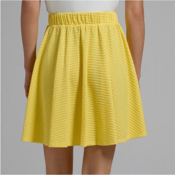 NWT Modcloth Winner's Circle Skater Yellow Skirt Size Small - Picture 7 of 16